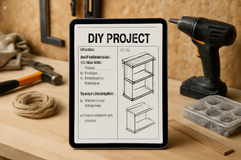 Digital Notebook for DIY Projects: Organize, Plan, and Create with Ease